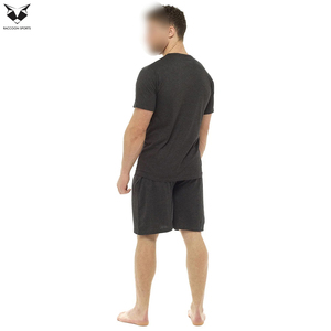 Conjunto de Camisa y Pantalones Cortos de Algodón Liso, Diseño Moderno, Producto Cómodo, Transpirable, de 2 Piezas - Product Image 5