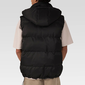 Adult Men's Winter Warm Breathable Windproof Casual Outer Wear Puffer <b>Vest</b> Brown Stand Collar Thick Fleece Lined Sleeveless - Product Image 5