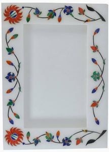 Carreaux floraux en marbre incrusté, modernes, faits à la main, imperméables et ignifuges pour usage domestique et commercial - Product Image 2