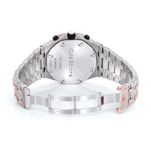 Reloj Iced Out de Moissanita con Diamantes VVS, Estilo Hip Hop, de Acero Inoxidable Premium, Cuarzo, para Hombre, Correa de 20mm, Esfera de Cristal - Product Image 5