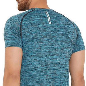 T-shirt homme été haute qualité, tissu 100% polyester, séchage rapide et respirant, col rond, impression et couleur personnalisables, vêtement décontracté. - Product Image 3