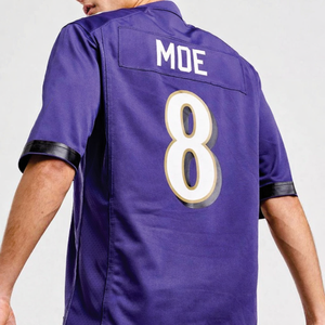 Camiseta de Fútbol Americano Personalizada para Hombre, a la Moda, de Malla, Manga Corta, Uniforme de Equipo, con Etiqueta Privada OEM Personalizada, Venta al Por Mayor - Product Image 4