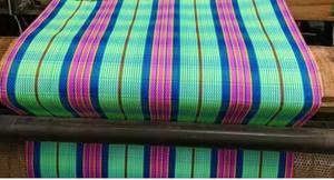 Rouleau de tissu en nylon enduit de PVC recyclé, matériau textile durable à rayures tissées pour sacs, usage industriel et commercial - Product Image 2