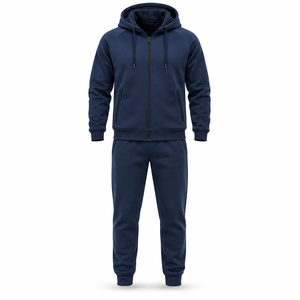 Survêtement d'hiver haut de gamme pour hommes, vêtements de sport personnalisés, ensemble de survêtement en polaire chaud, fabricant en gros - Product Image 5