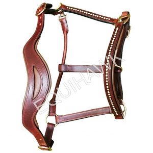 Licol de cheval de selle anglais léger en cuir doucement rembourré avec une conception de bride de quincaillerie en laiton élégante - Product Image 6
