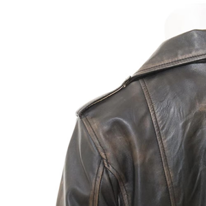Veste en cuir pour femmes, respirante, de haute qualité, style tendance, nouveau modèle, veste décontractée à fermeture éclair pour femmes - Product Image 4