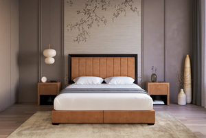 Base de Cama King de la Mejor Calidad con Cabecero de Madera Maciza Tallada a Mano, Lujosa y Hecha a Mano para Dormitorio - Product Image 2