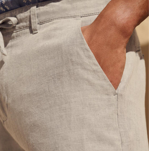 Pantalones Chinos de Lino y Algodón para Hombre, Anti-Pilling, Anti-Arrugas, Orgánicos, Transpirables, Ecológicos, Ligeros, Clásicos de Verano - Product Image 5