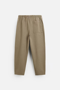 Cotton Sweatpants <b>Trousers</b> Loose Fit Sustainable Fabric <b>Light</b> Washed Heavyweight Knitted Line Patter Soft breathable daily use - Product Image 2