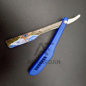 Rasoir le plus vendu, poids léger, haute qualité, manche en plastique ABS à lame unique, rasoir droit de barbier entièrement personnalisable - Product Image 1