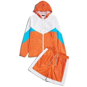 2026 New Arrival Sweatsuit <b>Track</b> Short Set Nylon Polyester Suit Summer Two Piece Windbreaker <b>Jacket</b> and Shorts Sets <b>For</b> <b>Men</b> - Product Image 1