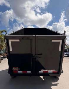 Remorque à benne hydraulique robuste de 14 pieds à double essieu, remorque utilitaire à benne - Product Image 4