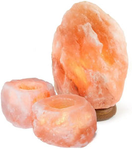 Porte-bougie en sel rose de l'Himalaya Abbott Minerals, brûleur décoratif pour la maison, sculpté à la main, motif amour naturel - Product Image 6