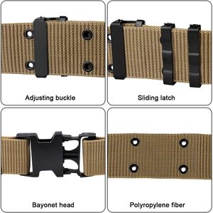 Adjustable Nylon <b>Web</b> <b>Belt</b> for <b>Men</b> Durable Outdoor Sports & Hiking Waist <b>Belt</b> Strong Utility <b>Belt</b> for Daily Use - Product Image 6