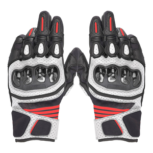 Gants de moto en cuir de vachette, antidérapants, résistants aux chocs, équipement de sécurité pour sports motorisés - Product Image 3