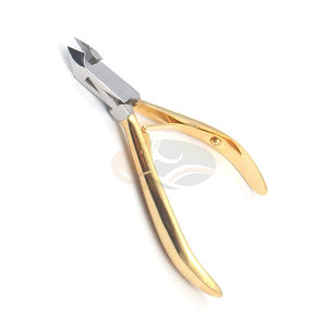 Coupe-ongles professionnels en acier inoxydable pour bébés, à large ouverture, lames droites/courbées, repousse-cuticules et soin de la peau - Product Image 2
