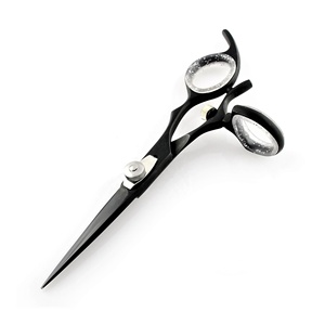 Black Plasma Japanese Stainless Steel Professional Salon <b>Barber</b> Hair Cutting Scissors Sharp <b>Blade</b> - Product Image 4
