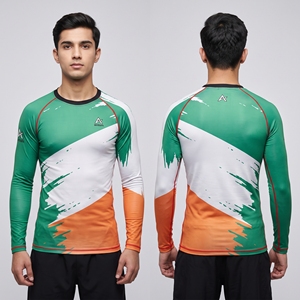 Ensemble Rash Guard de Jiu-Jitsu Personnalisé pour Femme – Haut de Compression à Manches Longues et Short – Tenue de Combat pour Femme – Fournisseur - Product Image 3
