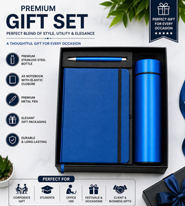 Juego de Regalo de Lujo con Bolígrafo de Acero Inoxidable, Cuaderno de Cuero PU y Botella de Agua, con Logotipo Personalizado, Marca Corporativa, Duradero, Promocional, para Oficina - Product Image 6