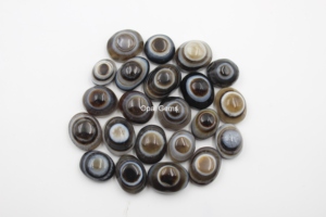Pierres précieuses OPAL GEMS, Agate Sulemani naturelle, taille ovale, cabochon, pierre brute pour la fabrication de bijoux, en vrac, 20-40 mm, 6-12 g, évaluées par un tiers - Product Image 5