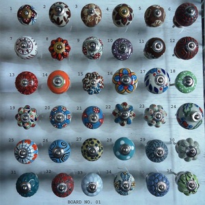Ceramic <b>Door</b> & Cabinet Knobs Modern Ceramic Knobs with Scorpion Etching Drawer & Cabinet <b>Handle</b> Puts for Wardrobe Kit - Product Image 6