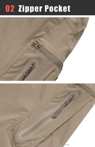 Men's Elastic Waist Cargo <b>Pants</b> Lightweight Quick Dry Straight Fit Casual Style <b>Summer</b> Wear With Side Pockets - Product Image 6