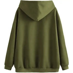 Sweat à capuche zippé noir pour homme, coupe classique, couleur unie, style décontracté, 100 % coton, tendance 2026 - Product Image 2