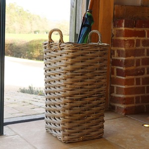 Set Of 2 Rattan <b>Square</b> Wicker Umbrella Stand <b>Basket</b> Handmade Storage <b>Baskets</b> Natural Rattan Modern Multifunction Made in Viet Na - Product Image 6