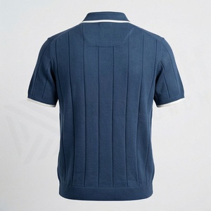 Polos Personalizados para Hombre con Bloques de Color, Estilo Universitario, Media Cremallera, Manga Corta, Cómodos, Deportivos, Ropa Deportiva Premium - Product Image 2