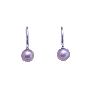 Boucles d'oreilles en argent S925 rondes blanches de 9-10 mm de Zhuji Danshui, perles à forte luminosité, défauts mineurs, vente en gros - Product Image 5
