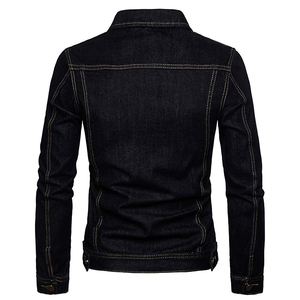 Nueva Chaqueta Vaquera Personalizada para Hombre, Chaqueta Vaquera Estilo Biker para Hombre, Chaqueta Vaquera de Mezclilla para Hombre de Alta Calidad en Oferta - Product Image 6