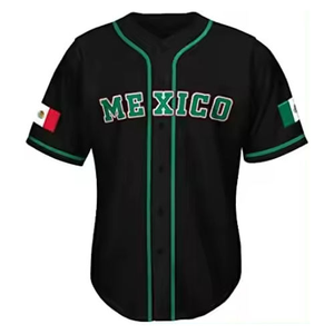 Camiseta de Béisbol Roja de México, Cómoda y Transpirable, con Logotipo Personalizado OEM, Camiseta de Béisbol y Camisetas para Hombre - Product Image 2