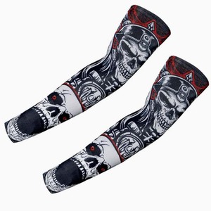 Manchon de cyclisme sans couture personnalisé, sublimé, résistant à l'eau, évacuant l'humidité, en polyester/spandex, protection UPF50+ - Product Image 3
