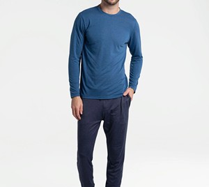 Camiseta de manga larga de algodón y poliéster de buena calidad para hombre, deportiva, que absorbe la humedad, para gimnasio, correr y fitness, color sólido. - Product Image 2