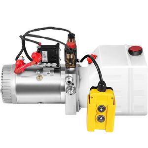 Pompa Idraulica Elettrica da 3 Quarti a Doppio Effetto con Serbatoio in Metallo per Rimorchio Ribaltabile - Product Image 4