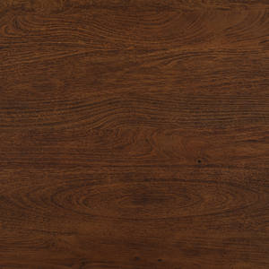 Base de madera para pedestal, madera maciza de mango, tablero rectangular, acabado marrón, vetas naturales, mesa de comedor duradera para el hogar, oficina, cocina, bar. - Product Image 4