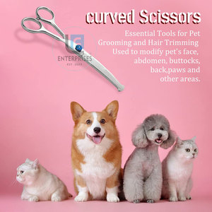 Tijeras Curvas de Acero Inoxidable de Alta Calidad para Peluquería Canina, Duraderas, Ecológicas y Reutilizables - Product Image 5
