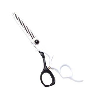 Profesional para zurdos 5,5 pulgadas salón peluquero tijeras de adelgazamiento juego de peluquería hoja de acero inoxidable - Product Image 1