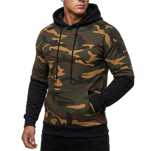 Sweat à capuche streetwear camouflage 400 g/m² en coton épais, personnalisation de marque, marque privée, fournisseur en gros, fabricant OEM - Product Image 1