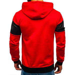 Sweat à capuche personnalisé pour homme, 100% coton molletonné, coupe classique, 350g, bicolore, brodé, pull-over, printemps, sport, décontracté, hip-hop, streetwear - Product Image 3