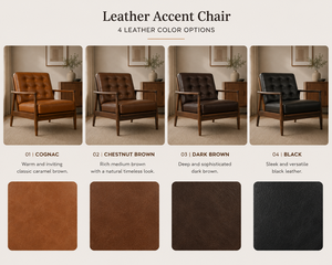Modern Style Accent Chair Genuine Leather Single <b>Sofa</b> Premium Comfort for Living Room Villa Hotel Office Wholesale - Product Image 6