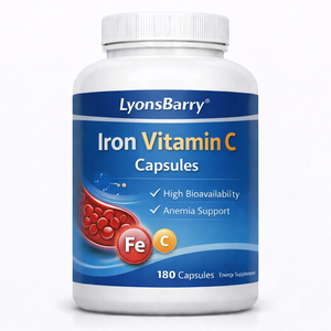 Comprimés de fer et de vitamine C à haute biodisponibilité, soutien contre l'anémie, supplément énergétique pour adultes, 500 mg, fabricant OEM Inde - Product Image 1