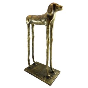 Sculpture de chien en laiton de luxe pour la décoration de la maison, centre de table, salon, bureau, objet décoratif, cadeau - Product Image 1