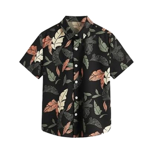 Chemise décontractée à carreaux pour homme, 100 % coton, col rond, manches longues, boutonnée, respirante, avec logo et couleur personnalisés sur le devant, coupe classique tissée - Product Image 1