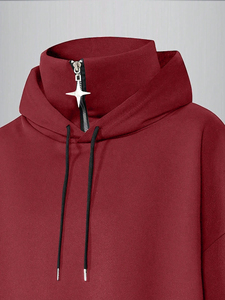 Sweat à capuche personnalisé en tissu épais pour homme, avec une texture riche et une coupe confortable pour un port quotidien en hiver - Product Image 3