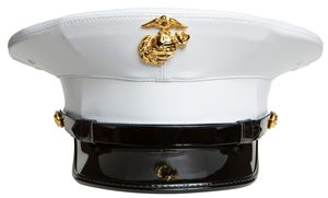 Casquettes à visière brodées sur mesure avec écusson en bullion blanc, chapeaux uniformes de haute qualité, coupe structurée, vente en gros, fabricant en vrac - Product Image 2