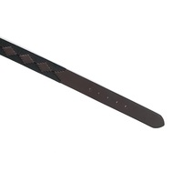 Cinturón Deportivo de Cuero de Primera Calidad Personalizable para Hombre, Diseño Bordado con Hebilla de Pin para Equitación y Suministros Ecuestres