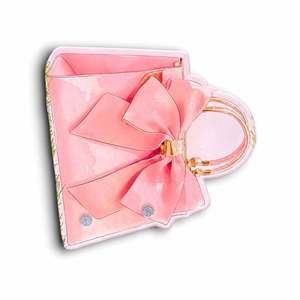 Pochette avec nœud en acrylique personnalisable, durable, avec impression de logo, pour instruments de beauté, motif mignon - Product Image 5