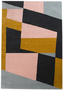 Luxury Hand Tufted New Zealand Wool Geometric Area Rug Modern Color <b>Block</b> Living Room Carpet Custom Manufacturer - Product Image 1
