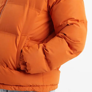 100% Nylon Puffer <b>Jacket</b> with Stand Collar Patchwork Design <b>Waterproof</b> & Hooded for <b>Winter</b>-Unisex - Product Image 1
